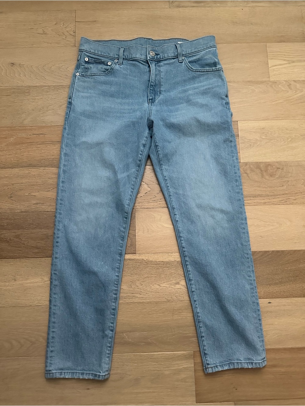 Women’s AYR The Stance Jeans Light Blue Wash Straight Leg Stretch Denim Size 29